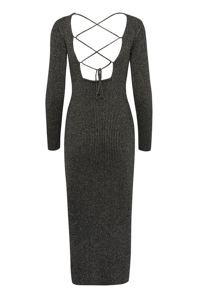 Ichi Cosimo Long Knit Dress