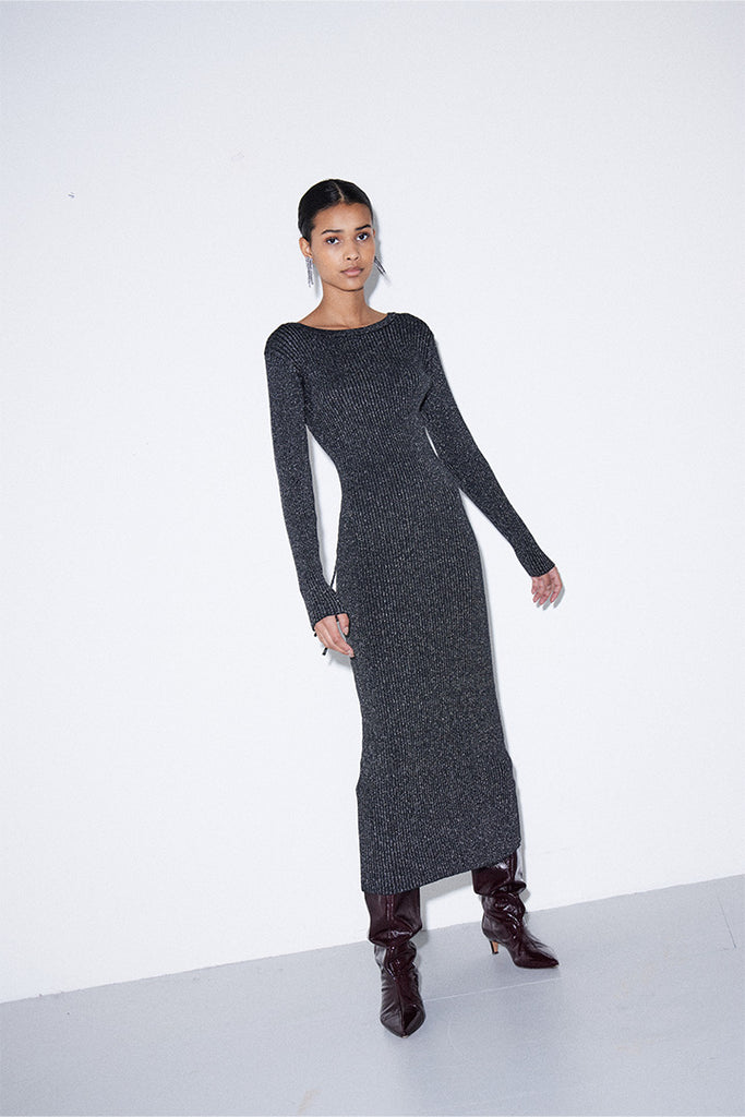 Ichi Cosimo Long Knit Dress