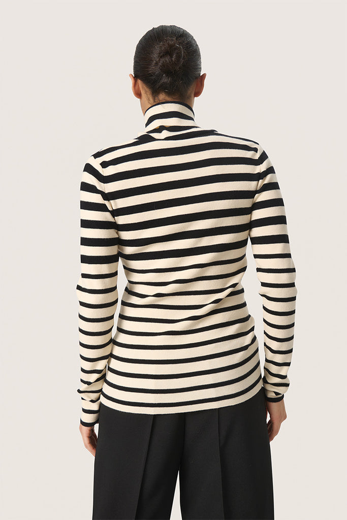 Soaked in Luxury Spina Striped Rollneck