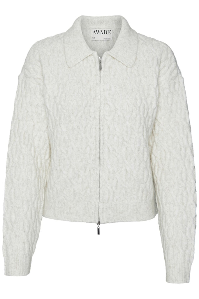 Vero Moda Meffa Zip Cardigan Cream