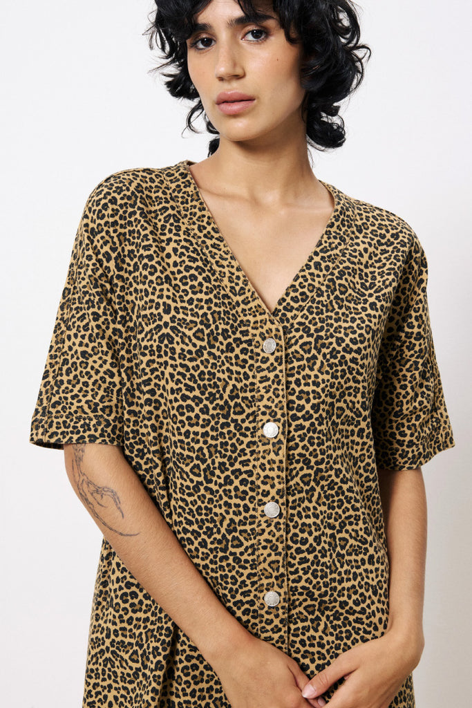 Frnch Aelita Leopard Dress