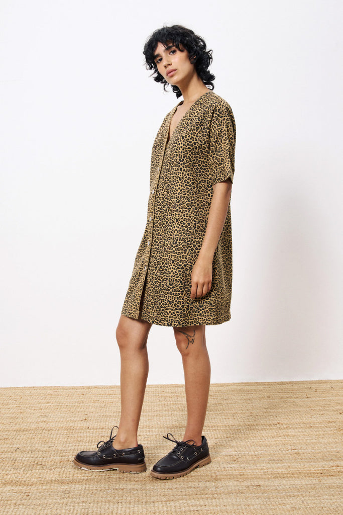 Frnch Aelita Leopard Dress