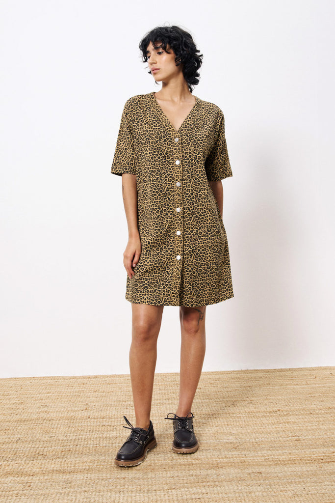 Frnch Aelita Leopard Dress