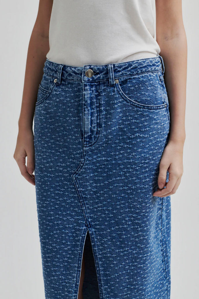 SECOND FEMALE Angola Denim Skirt