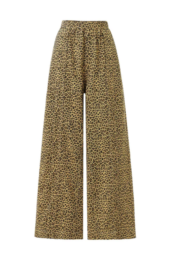 Frnch Cherin Leopard Pants Brown