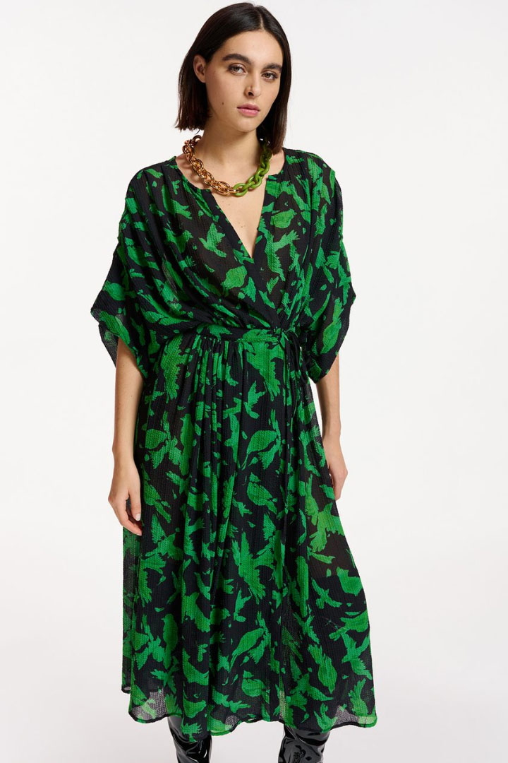 Oversized wrap dress sale