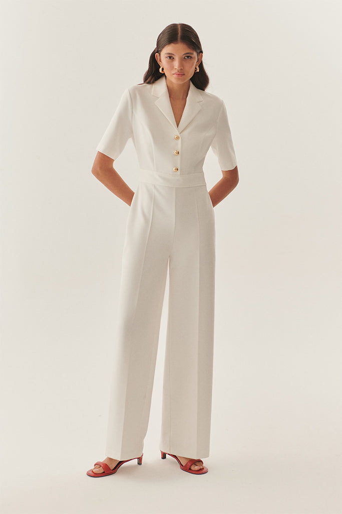 Exquise Lucille Jumpsuit White