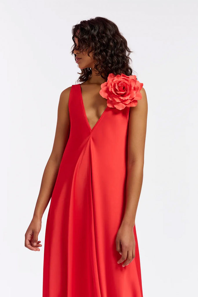 Essential Antwerp Full Satin Ankle Length Dress