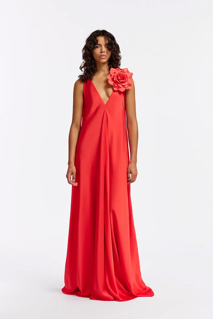 Essential Antwerp Full Satin Ankle Length Dress