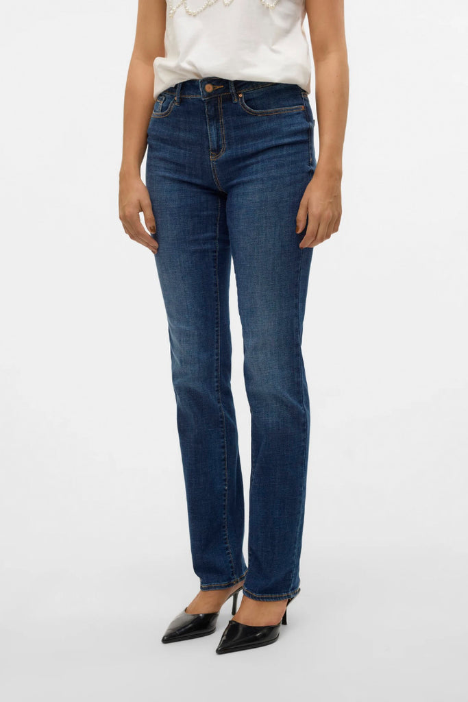 Vero Moda Flash Mid Rise Straight Jeans