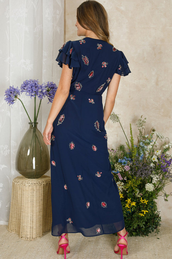 Hope & Ivy Joslin Maxi Wrap Dress