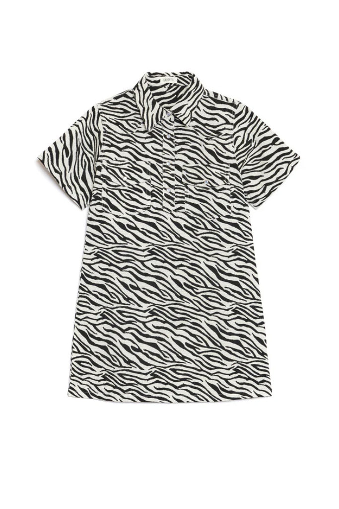 Ghospell Zia Zebra Mini Dress