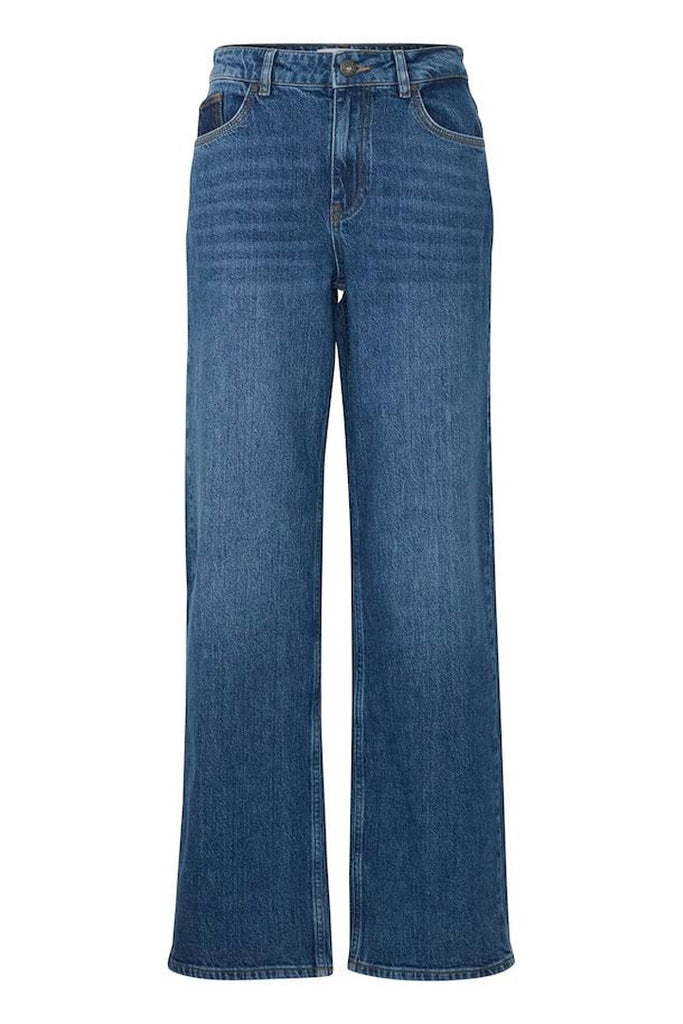 Pulz Jeans Vega Wide Leg Jeans Blue