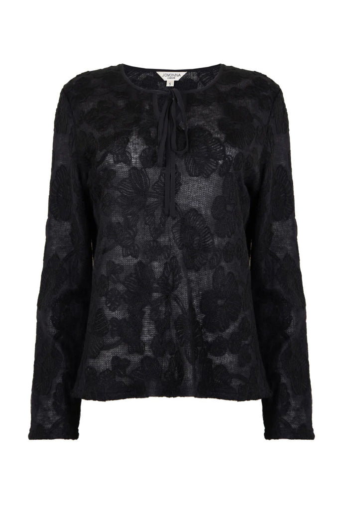 Jovanna Iris Blouse Black