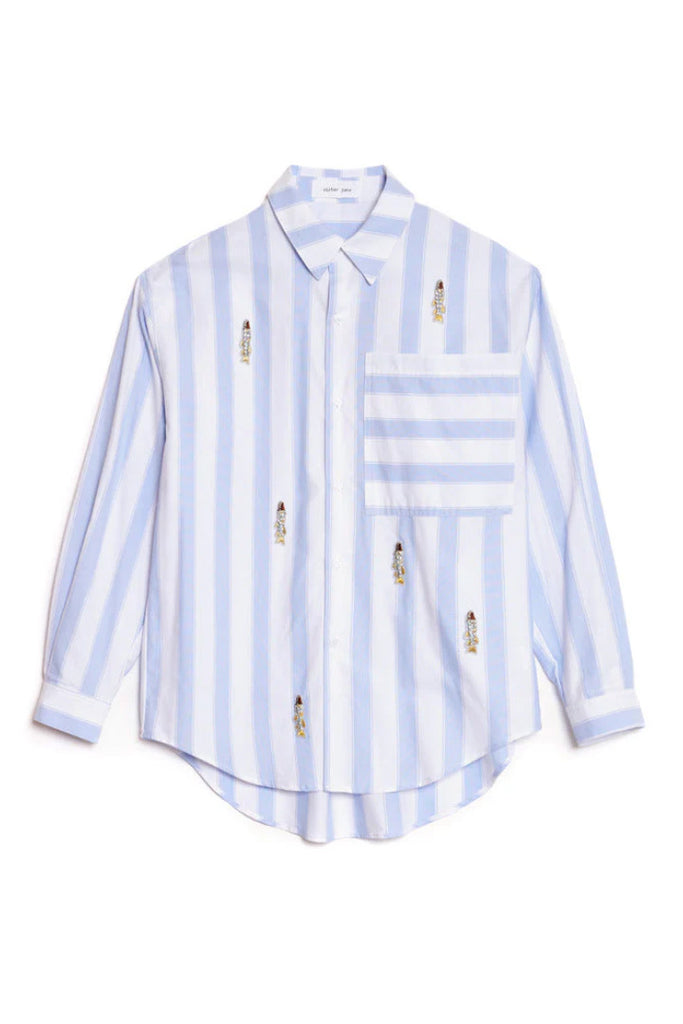 Sister Jane Fisher Stripe Shirt Blue