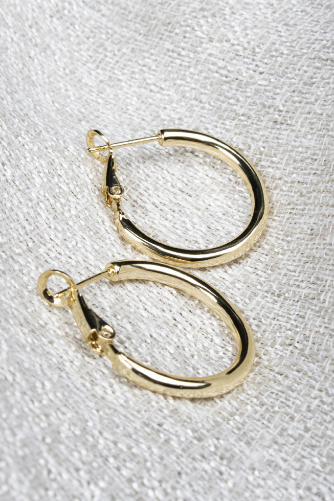 Olia Ellie Hoops Gold Gold