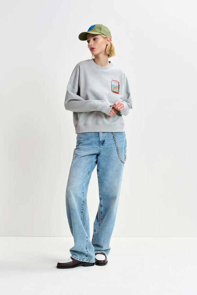 Essential Antwerp Hallumettes Embroidered Sweat