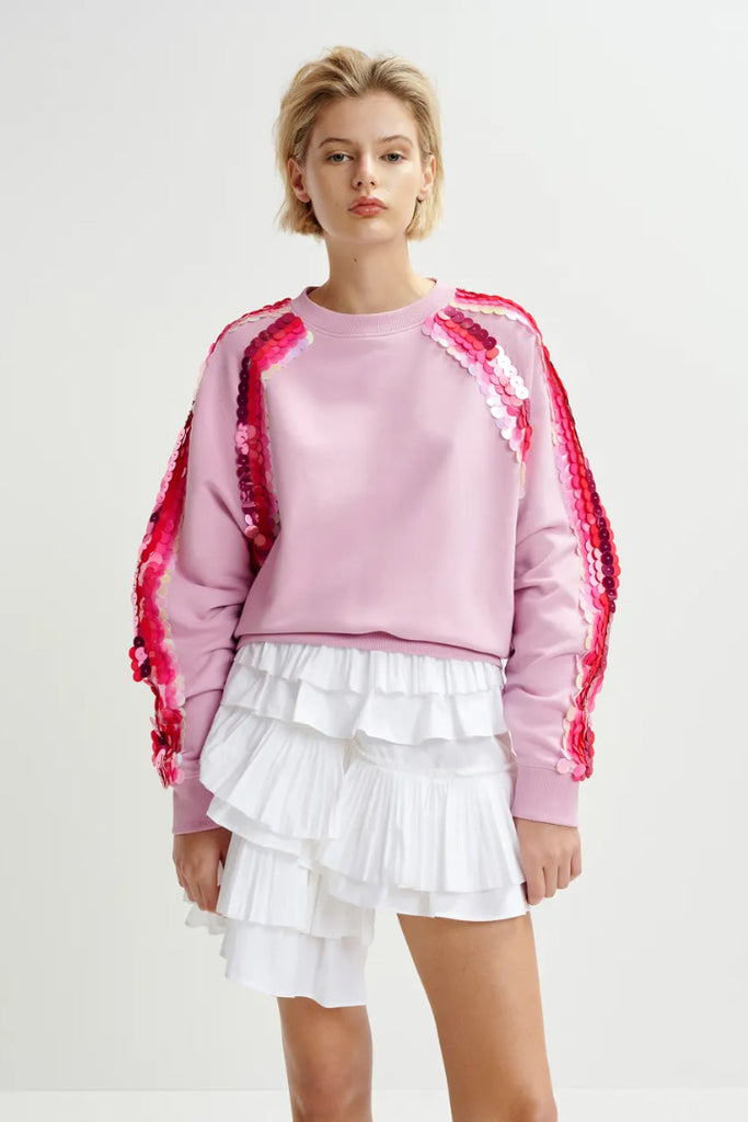 Essential Antwerp Hablurry Embroidered Sweat