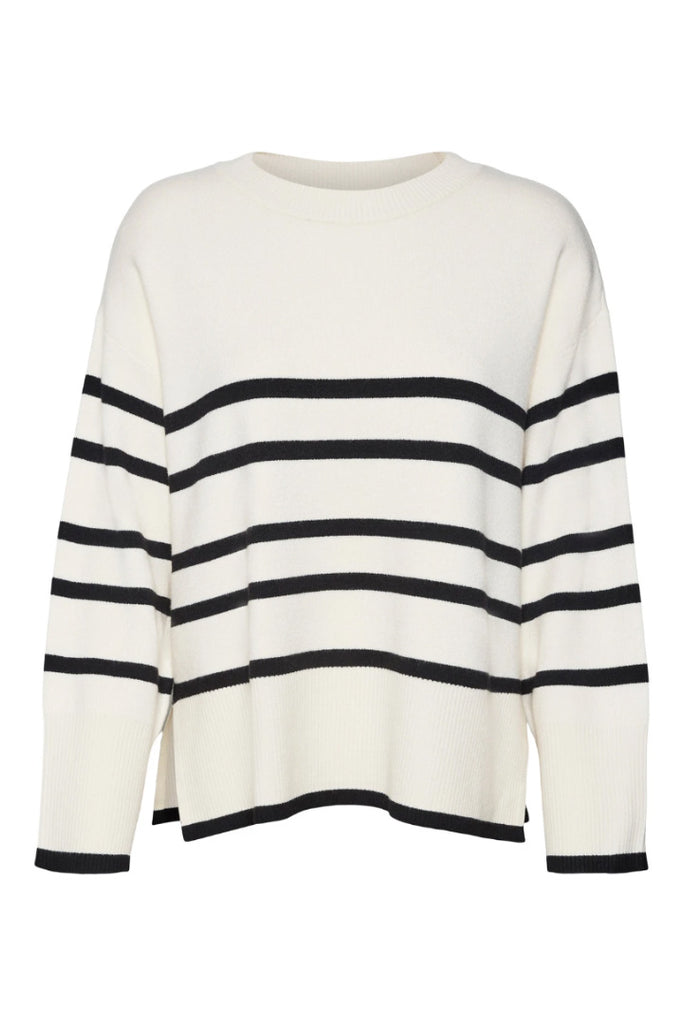 Vero Moda Saba O Neck Pullover Cream