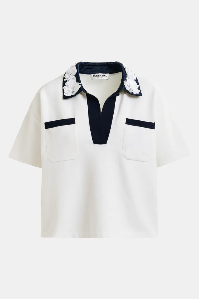 Essential Antwerp Hoiseau Embroidered Shirt White