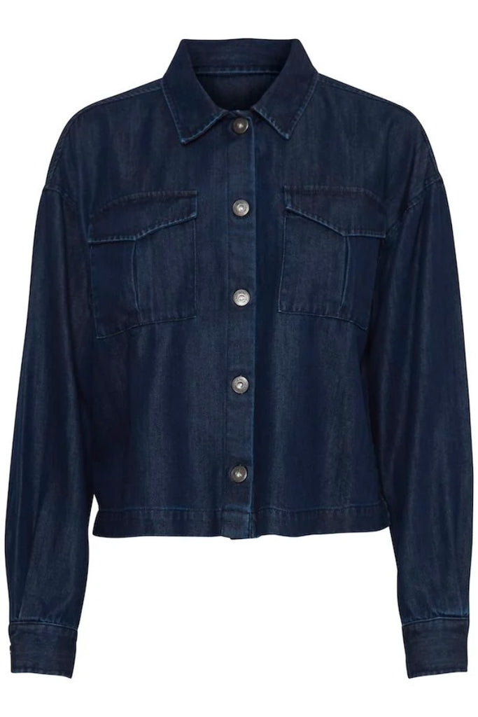 Ichi Haubrey Jacket Dark Blue