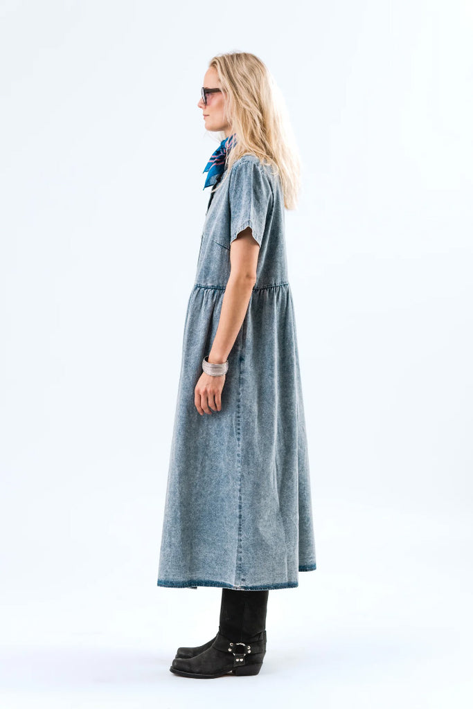 Lollys laundry Aliya Denim Maxi Dress