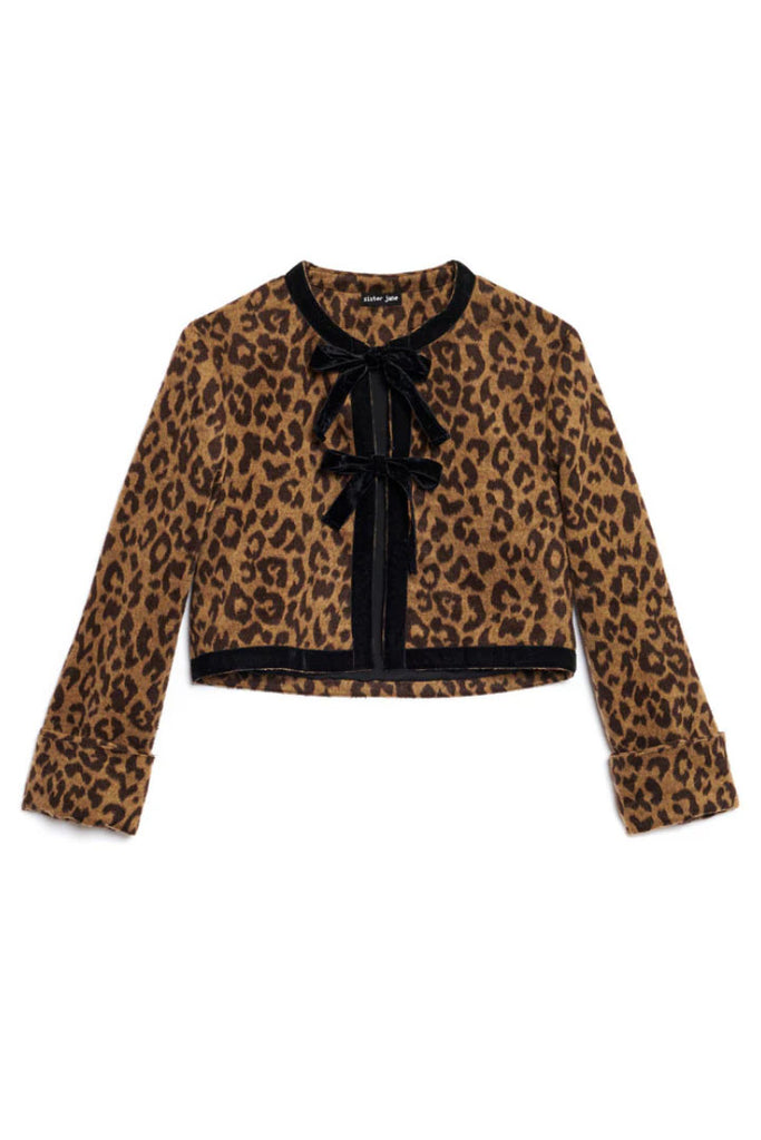 Sister Jane Lily Leopard Cardigan Brown