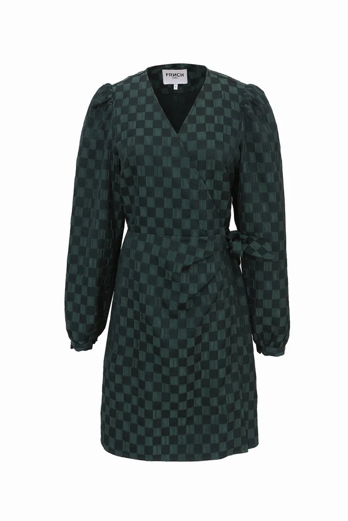 Frnch Luisa Wrap Dress Green