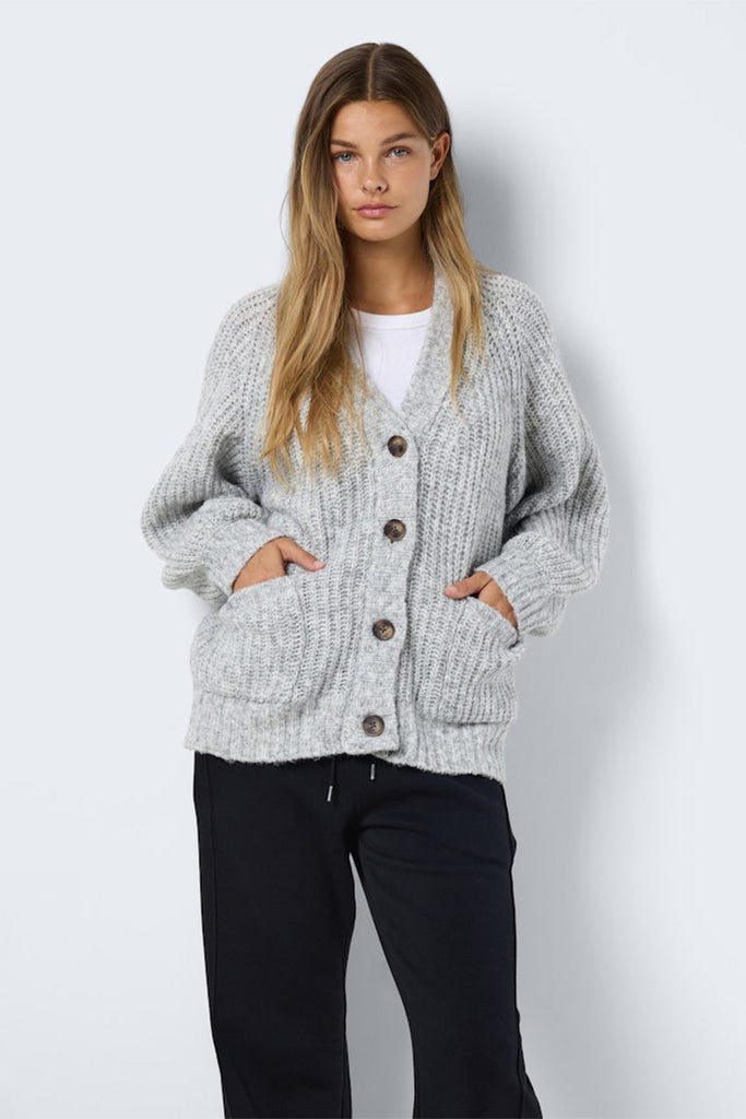 Noisy May Salsa Neck Knit Cardigan