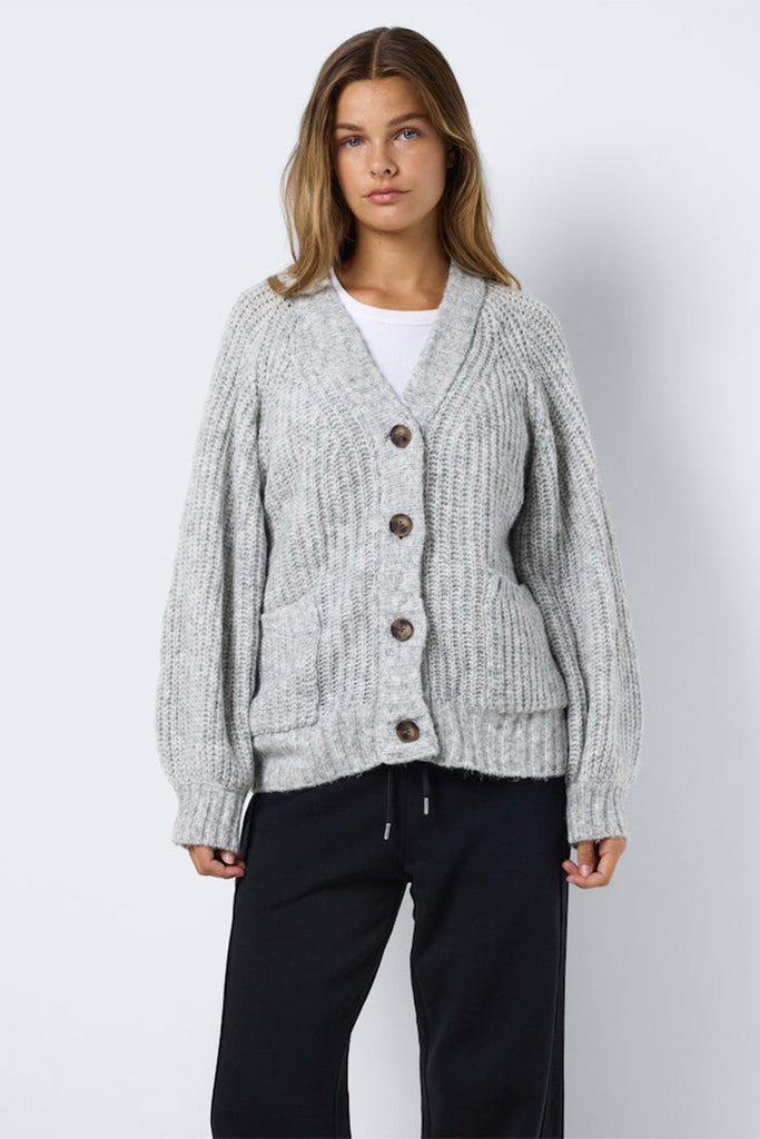 Noisy May Salsa Neck Knit Cardigan