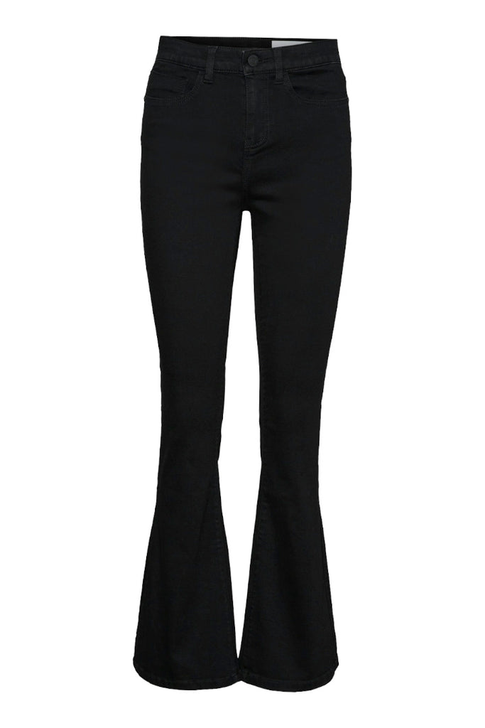 Noisy May Sallie High Waist Flare Jeans Black 34