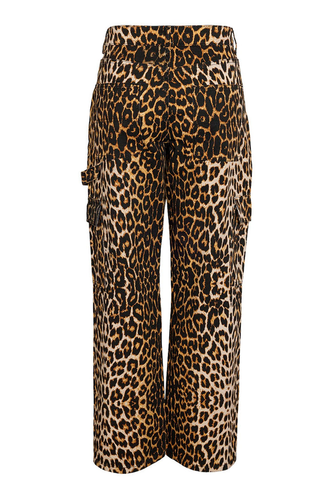 Noisy May Leopard Print Cargo Jeans