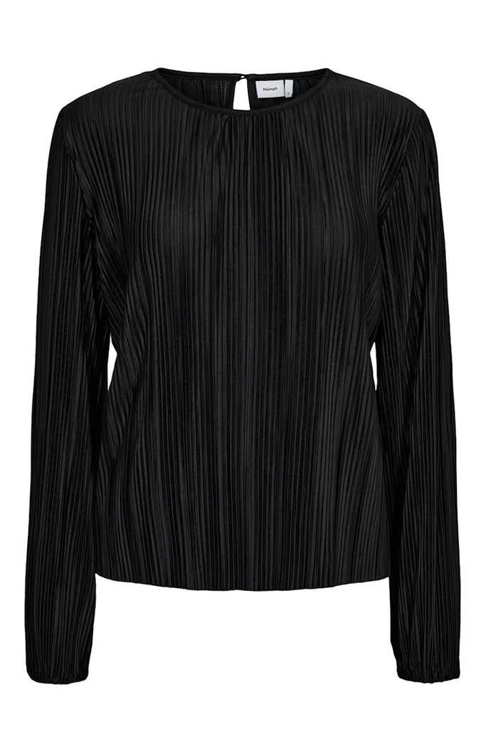 Nümph Cassy Plisse Blouse Black