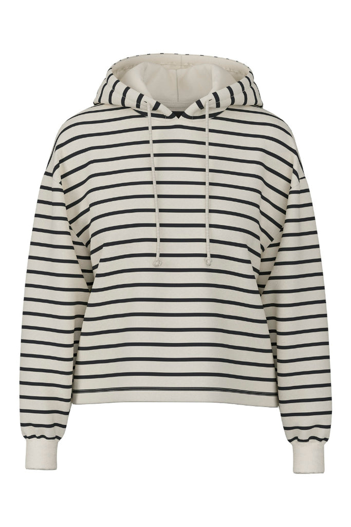 Pieces Chill Hoodie Stripes White