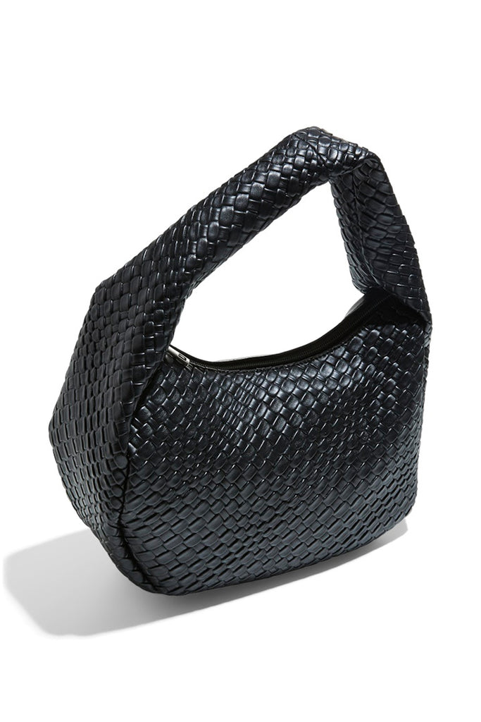 Pieces Anna Braided Shoulder Bag Black One Size