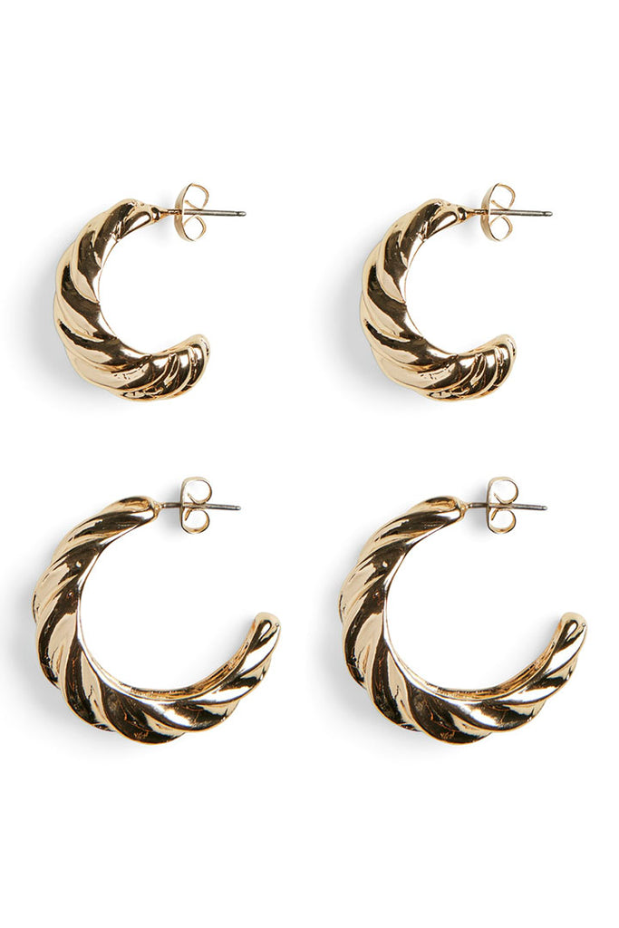 Pieces Niba Earring Pack OS Gold