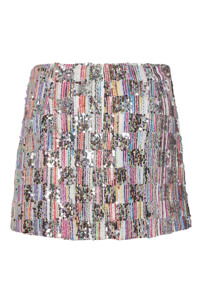 Pieces Naina Short Sequin Skirt