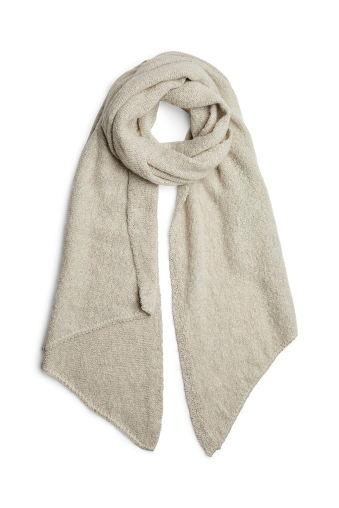 Pieces Pyron Long Scarf Cream OS