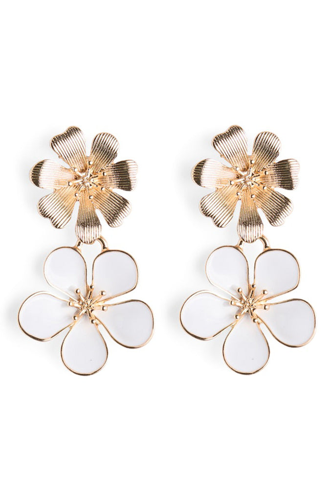 Pieces Lola Earrings White OS