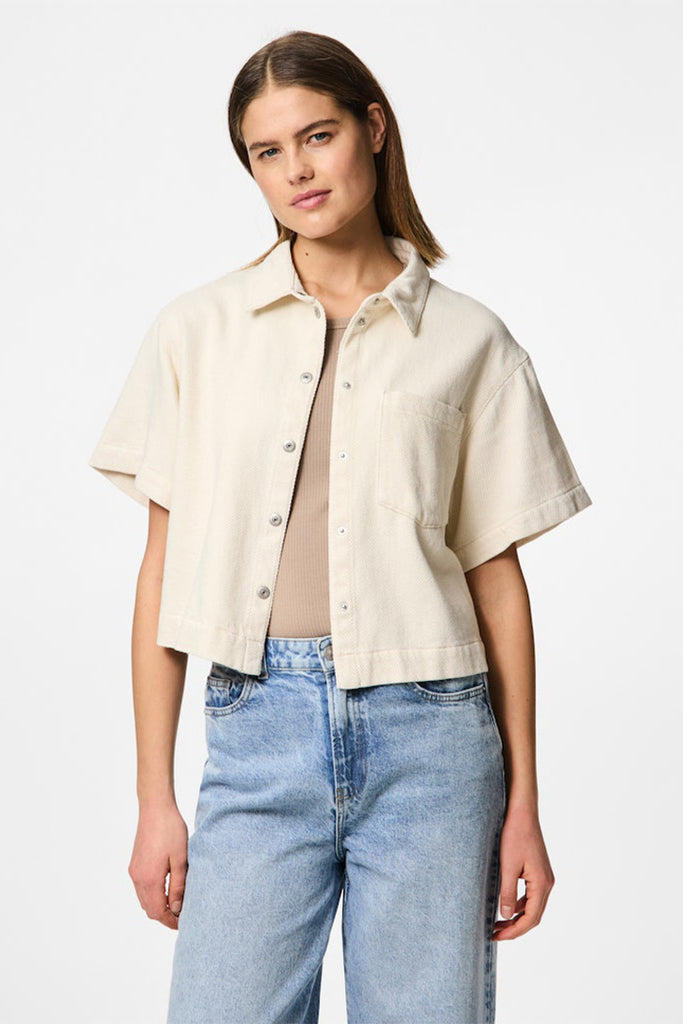 Pieces Savanna Denim Shirt