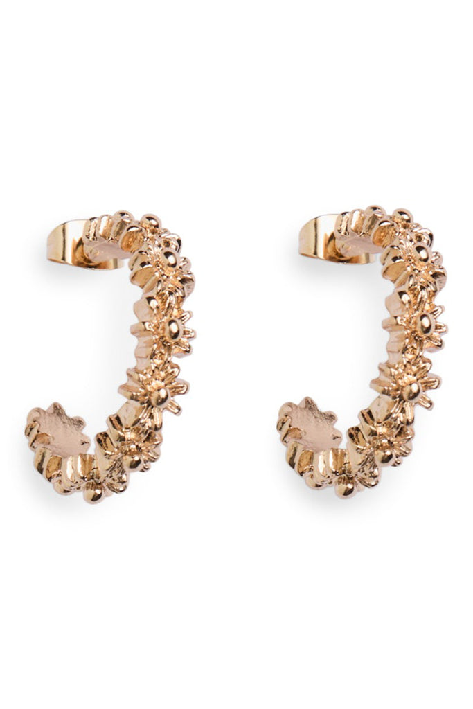 Pieces Tennai Cluster Earrings Gold OS