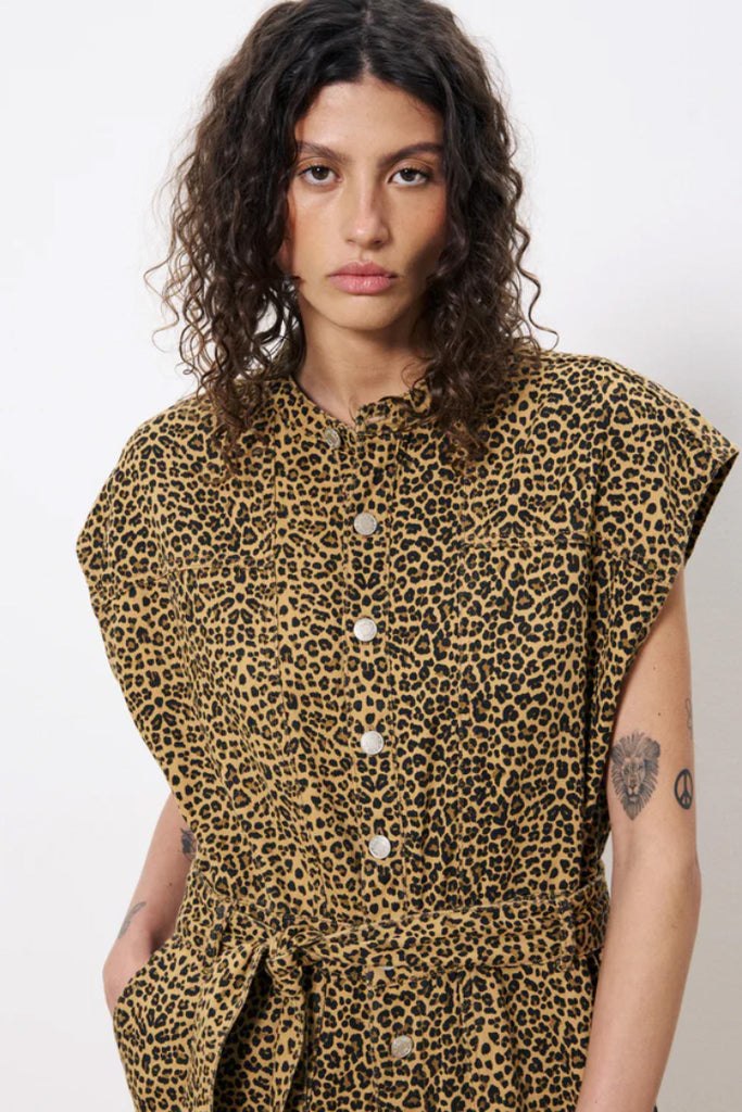 Frnch Scheila Leopard Jumpsuit