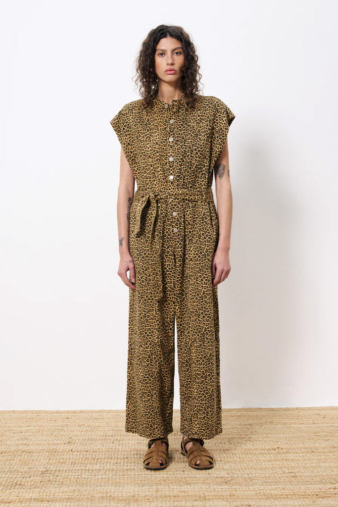 Frnch Scheila Leopard Jumpsuit