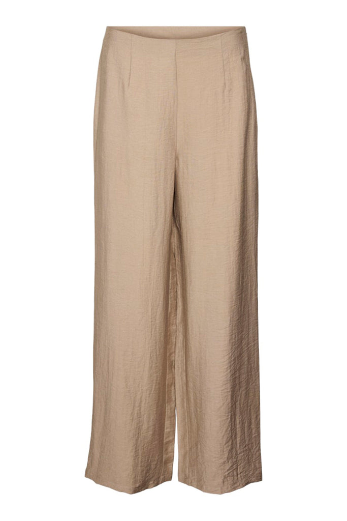 Vero Moda Evalina High Waisted Trousers Brown