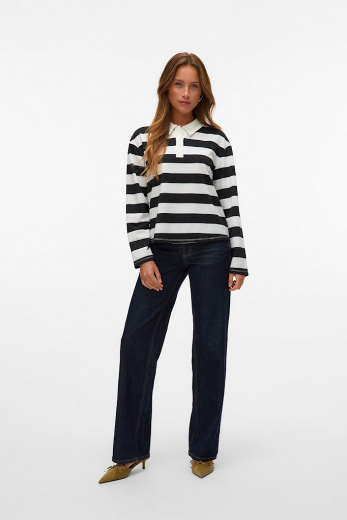 Vero Moda Pernille Striped Polo Tee