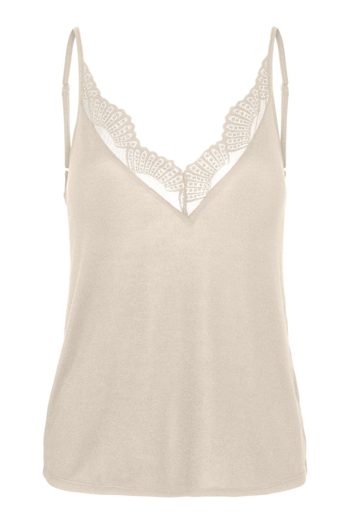 Vero Moda Mella Singlet Top Cream