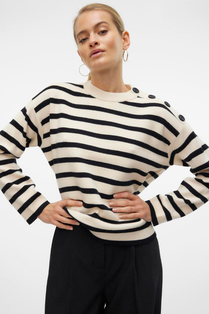 Vero Moda Saba O-Neck Button Pullover