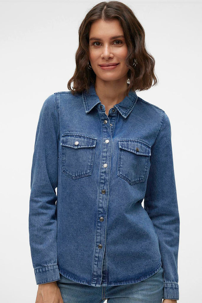 Vero Moda Jenns Denim Shirt Medum Blue