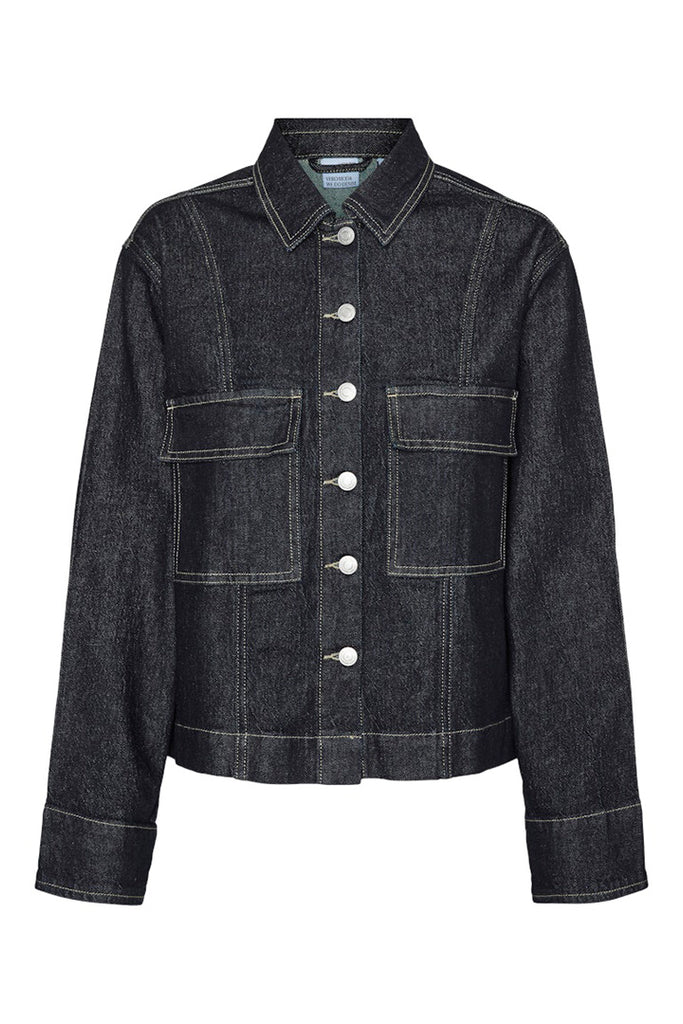 Vero Moda Ranga Denim Shirt Dark Blue Denim