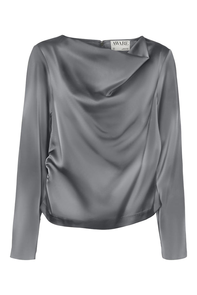 Vero Moda Noele Waterfall Top Grey